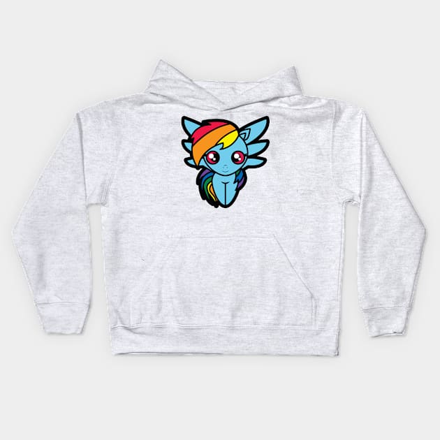 Rainbow Dash Tooniefied Kids Hoodie by Tooniefied